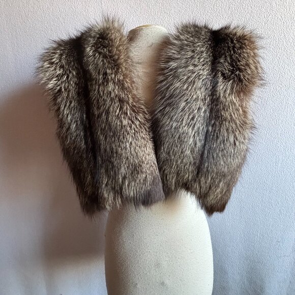 1940s 1950s Double Fox Fur Wrap Full Pelts - Picture 4 of 13